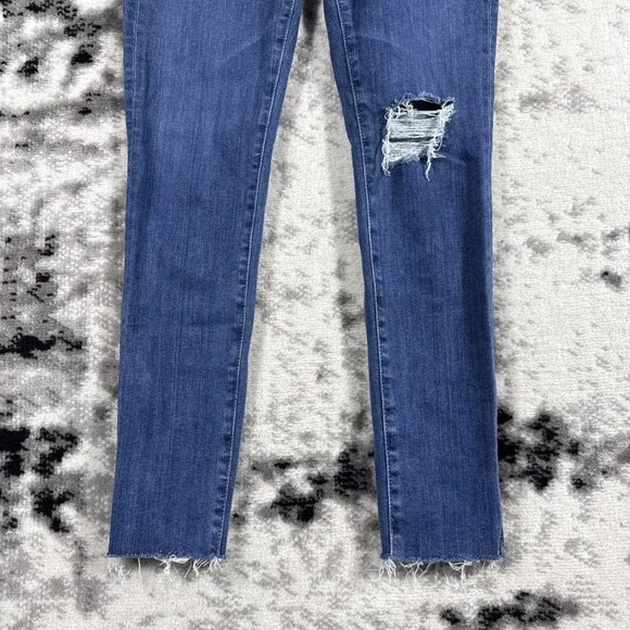 Adriano Goldschmied Legging Ankle Jeans Womens 27R Distressed Skater Stretch - Picture 4 of 16